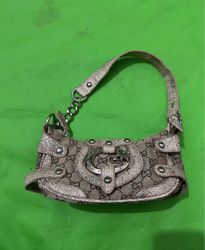 Beige Monogram Shoulder Bag
