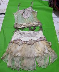 Embellished Crop Top and Skirt Set