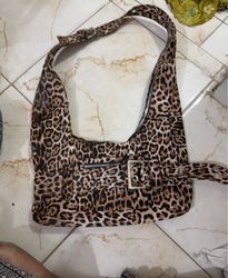 Leopard Print Shoulder Bag