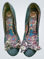 Dolly Women's Denim Bow Heels