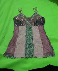 Edc by Esprit Women's Size M Patchwork Spaghetti S..