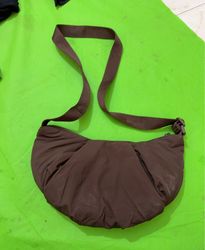 Brown Crescent Shoulder Bag