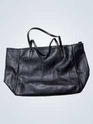 Coach Black Leather Tote Bag