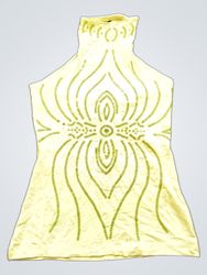 Top halter verde lima con lentejuelas