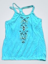 Roxy Damen Blaues Tanktop mit floralem Design