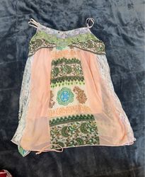 No Boundaries Junior's Patchwork Cami Dress