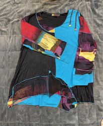 Purple League Patchwork Long Sleeve Top