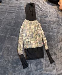 Sweat à capuche à imprimé camouflage avec texte su..