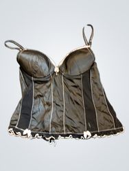 Black and Pink Lingerie Top