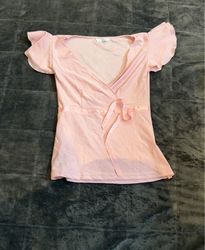 Liola Pink Wrap Top