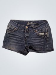 Wallflower Denim Mini Shorts