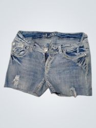 Wallflower Distressed Denim Shorts