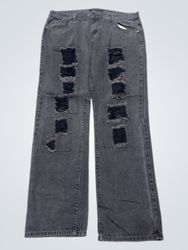 lava 38 distressed schwarze Jeans
