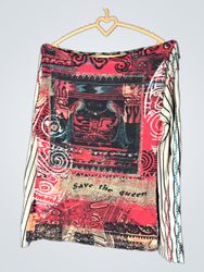 Save the Queen! Graphic Print Long Sleeve Top