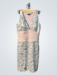 X:IS Clothing Sequin Embellished Ruched Waist Dres..