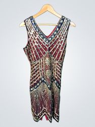BABEYOND Women's 1920s Sequin Flapper Dress Gatsby..