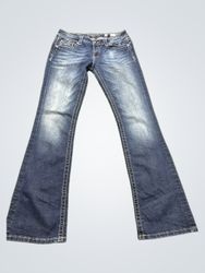 Miss Me Jeans Women's Flare Jeans with Embellished..