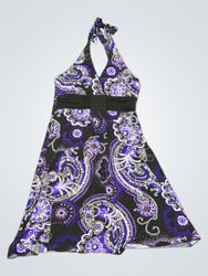 Speechless Paisley Print Halter Dress