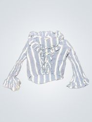 Blouse à rayures à lacets American Eagle Outfitter..