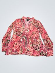 INC International Concepts Paisley Print Long Slee..