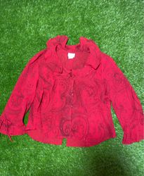 Dorby Petite Blouse boutonnée à imprimé cachemire ..