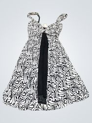 La Vie en Rose Black & White Patterned Maxi Dress