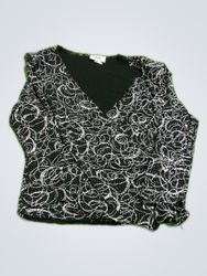 JBS Black and White Floral Top