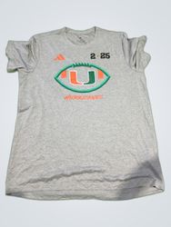 Adidas University of Miami Hurricanes Printed T-Sh..
