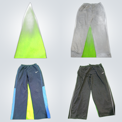 Black Grey Track Pants