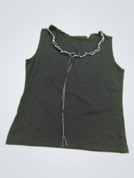 Black Lace Trim Camisole Top