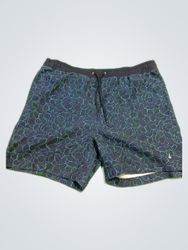 Nautica Navy Printed Swim Shorts