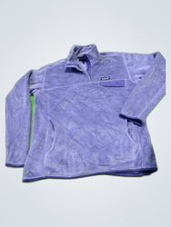 Patagonia Purple Quarter-Zip Fleece Jacket