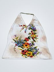 Faust Women's Floral Halter Top