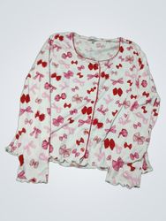Rampage Bow Print Pajama Top