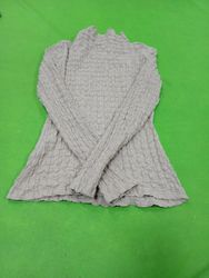 Texturiertes Mock-Neck-Top