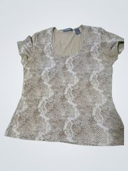Liz Claiborne Snake Print T-Shirt