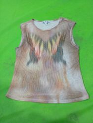 Madden Girl Butterfly Print Mesh Tank Top