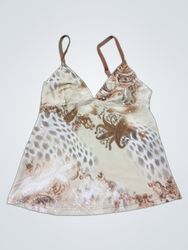 Intimately by U Women's Beige Patterned Cami Top