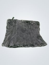H&M Divided Denim Corset Top