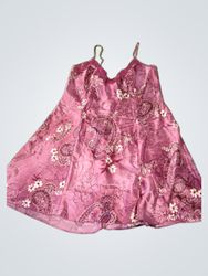 Delicates Purple Paisley Print Nightgown