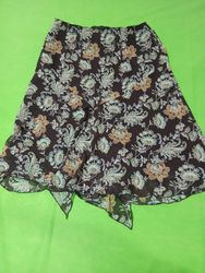 Gonna marrone a stampa floreale da donna Worthingt..