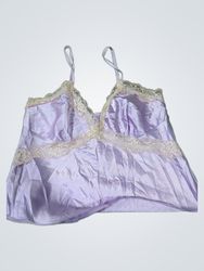 Lavender Camisole with Lace Trim
