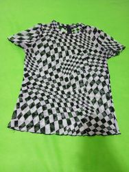 REBEL SUGAR top a rete a quadretti