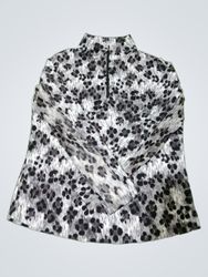 IKUL Maglia a maniche lunghe con zip a 1/4 e stamp..