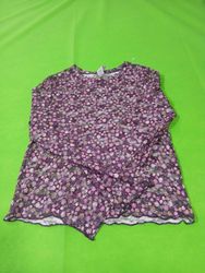 Girl's Floral Print Long Sleeve Top
