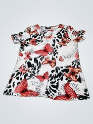 SIXTH SENSE Women's T-Shirt with Butterfly Print