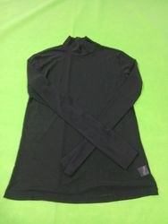 Black Long Sleeve Mock Neck Top