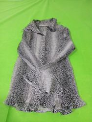 ML Melanie Lyne Camicia plissettata stampa leopard..