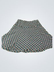 SMARSET A-line Skirt with Geometric Pattern