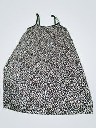 Leopard print slip dress
